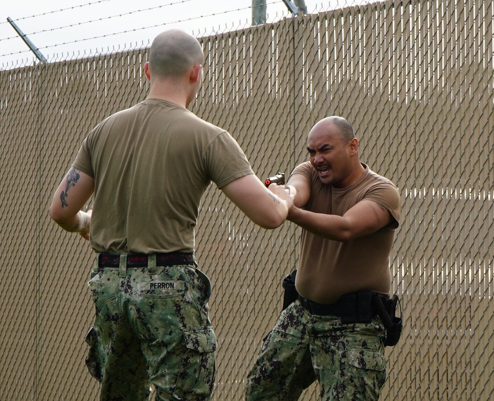 Auxiliary Security Force training onboard Naval Weapons Station Yorktown