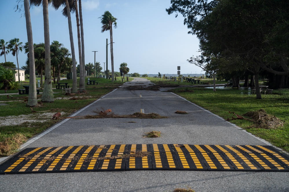 Hurricane Milton sweeps Patrick Space Force Base at Category 1 strength