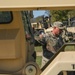 135th Forward Sustainment Support Company, 3-27 Field Artillery Regiment unload supplies in Marion, North Carolina