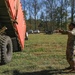 135th Forward Sustainment Support Company, 3-27 Field Artillery Regiment unload supplies in Marion, North Carolina