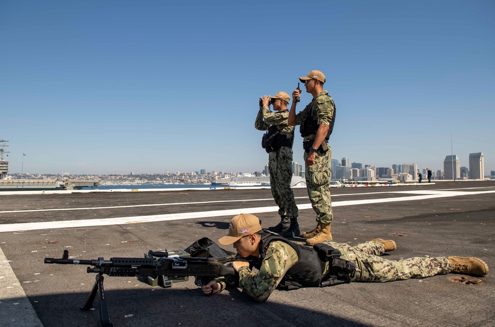 USS Carl Vinson Gets Underway