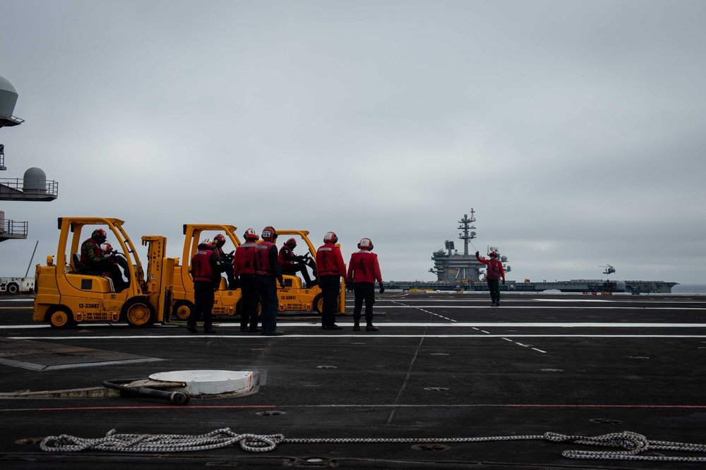 USS Carl Vinson Conducts Ammunition Handling Evolution