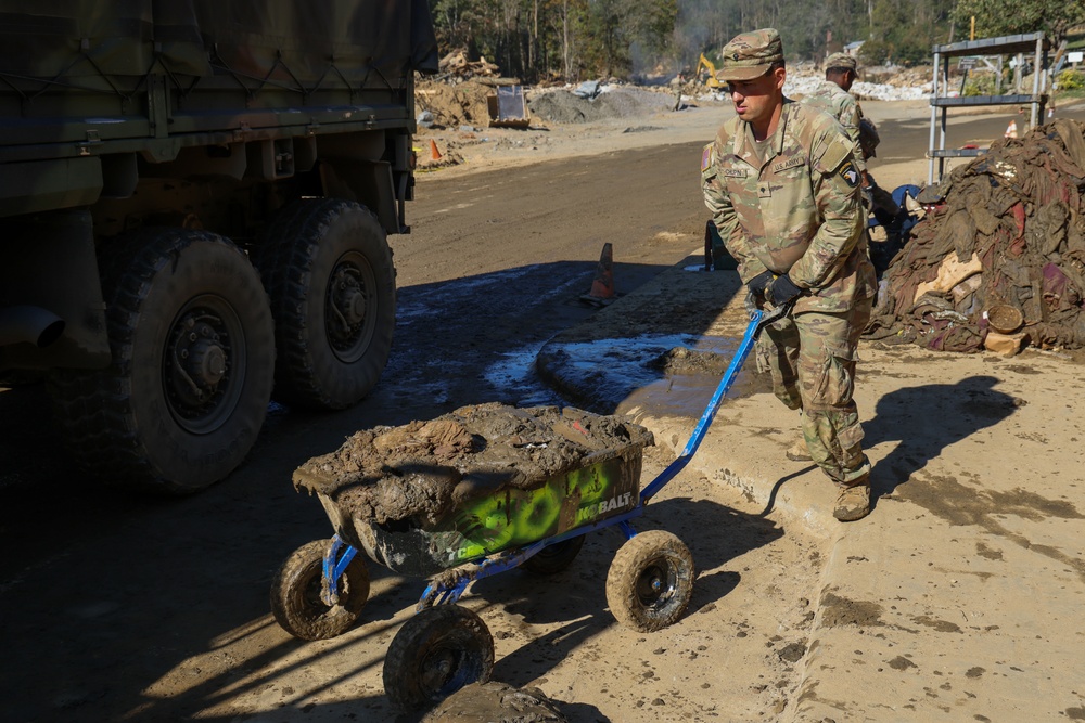 101st Airborne Division Soldiers aid Chimney Rock after Hurricane Helene