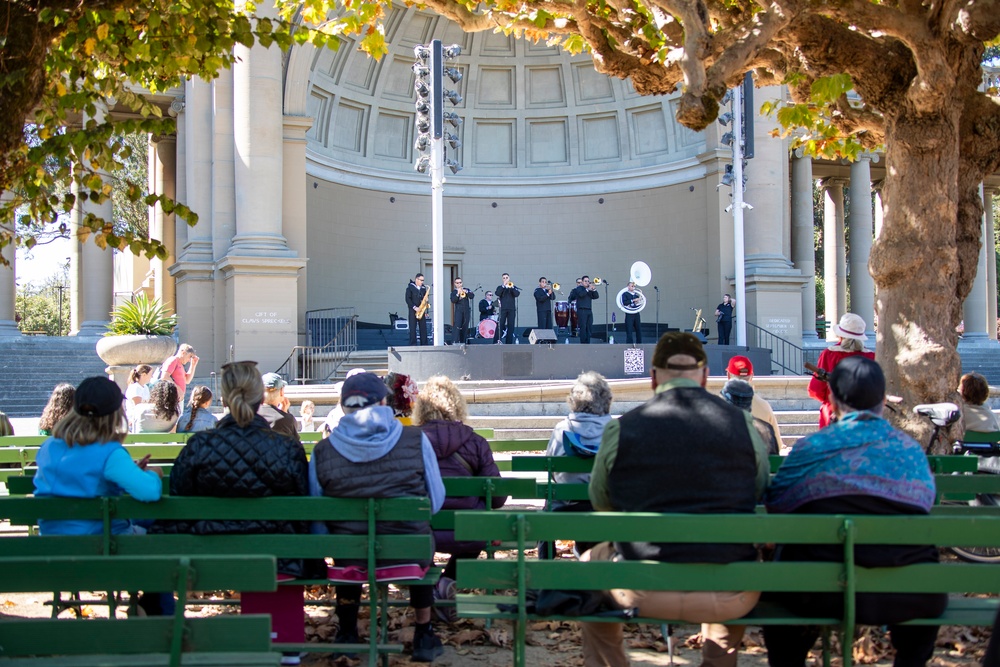 Navy Brass Band Performs For Locals During San Francisco Fleet Week 2024