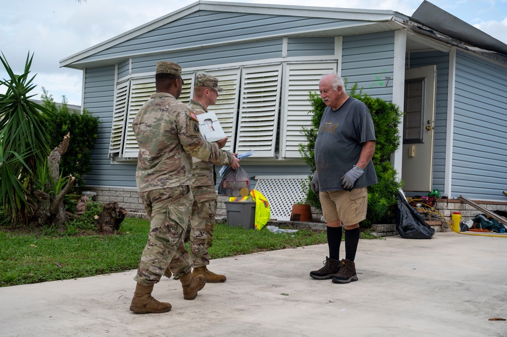 Florida Guard delivers supplies to senior communities devastated by Milton