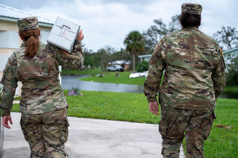 Florida Guard delivers supplies to senior communities devastated by Milton