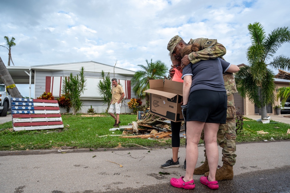 Florida Guard delivers supplies to senior communities devastated by Milton