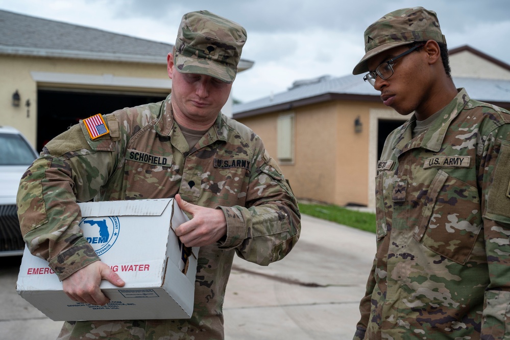 Florida Guard delivers supplies to senior communities devastated by Milton