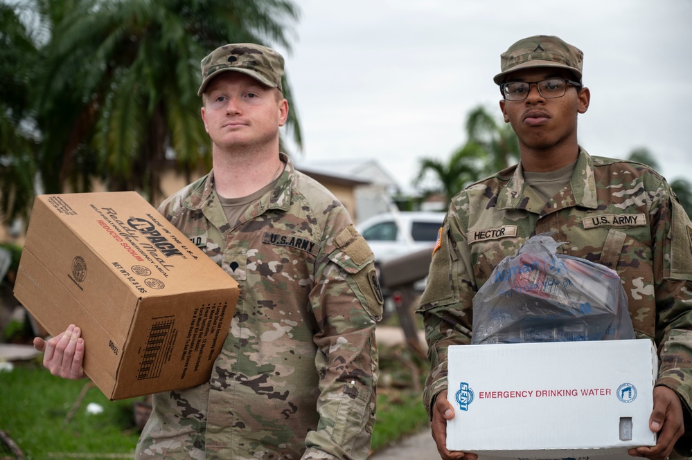 Florida Guard delivers supplies to senior communities devastated by Milton