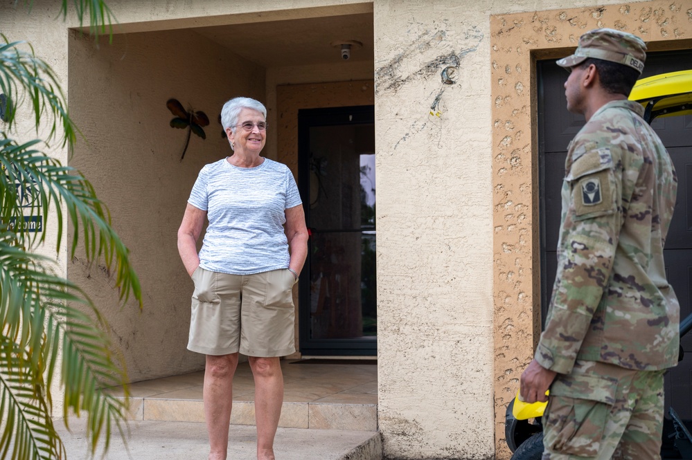 Florida Guard delivers supplies to senior communities devastated by Milton