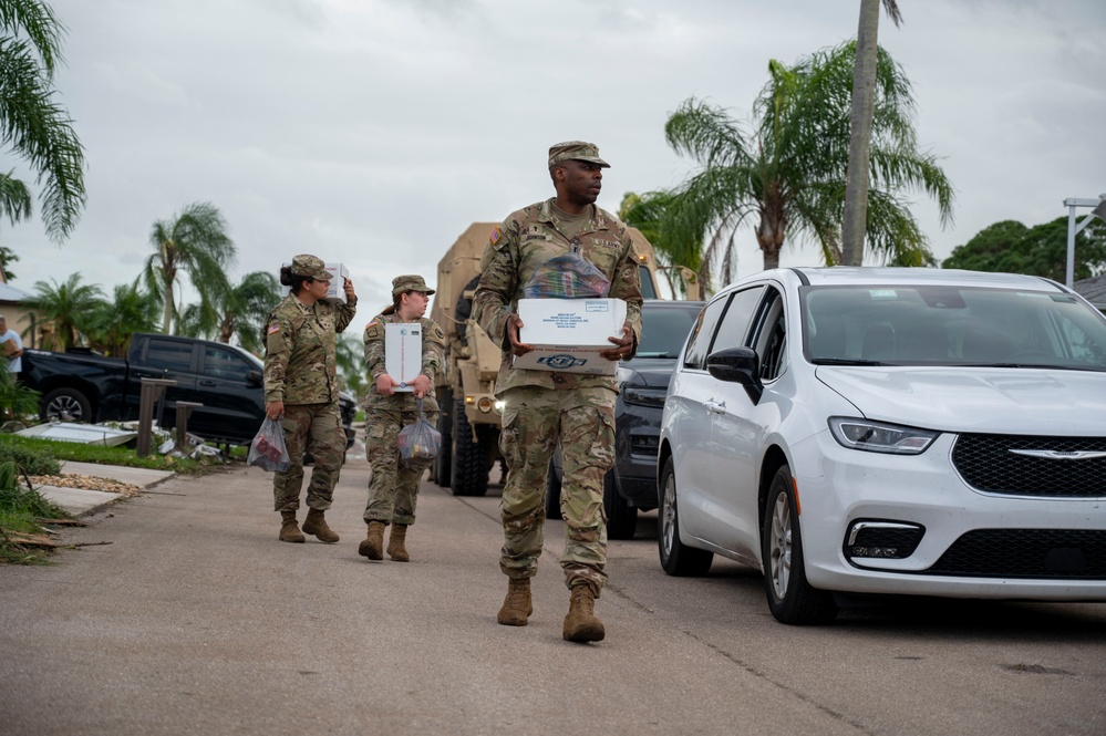 Florida Guard delivers supplies to senior communities devastated by Milton