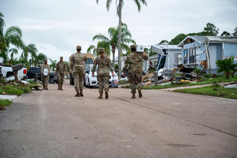 Florida Guard delivers supplies to senior communities devastated by Milton