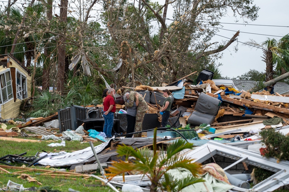 Florida Guard delivers supplies to senior communities devastated by Milton