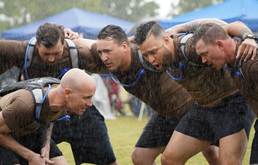 JEB Little Creek-Fort Story CPO Selects compete in cadence and guidon competition
