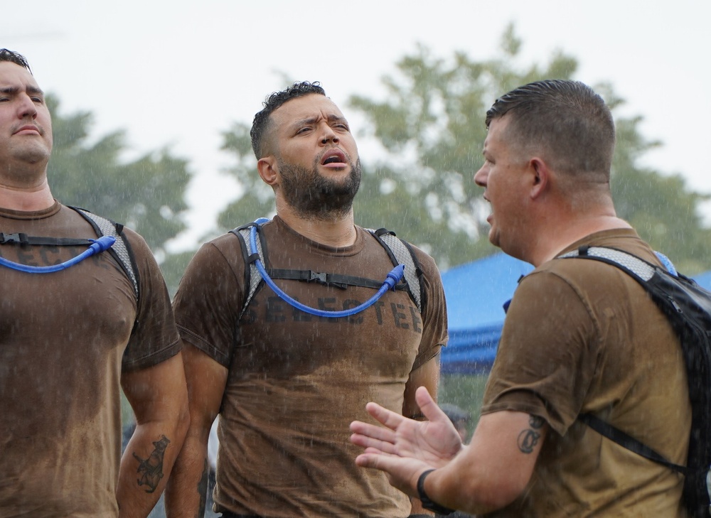 JEB Little Creek-Fort Story CPO Selects compete in cadence and guidon competition