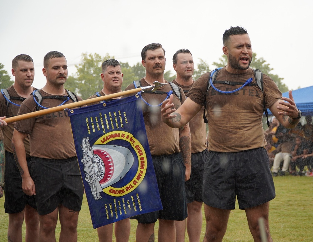 JEB Little Creek-Fort Story CPO Selects compete in cadence and guidon competition