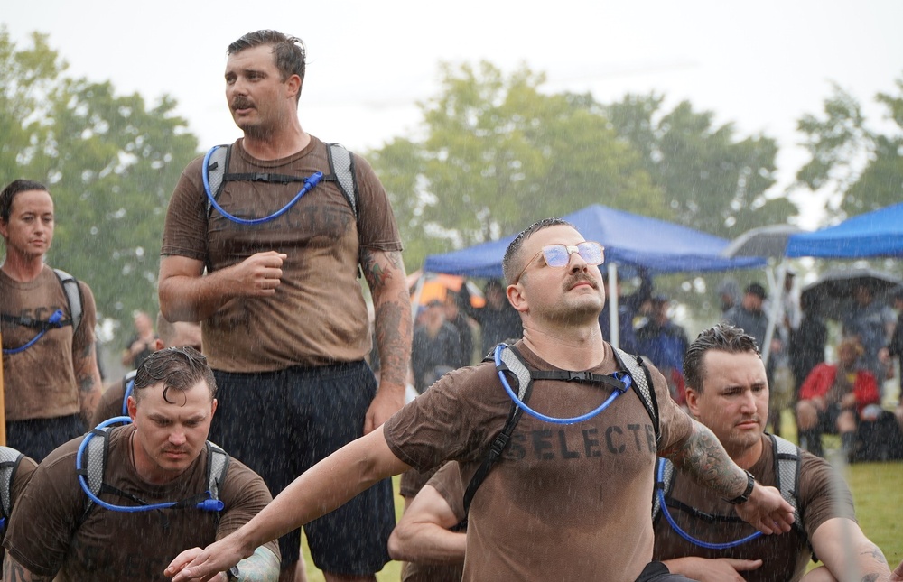 JEB Little Creek-Fort Story CPO Selects compete in cadence and guidon competition