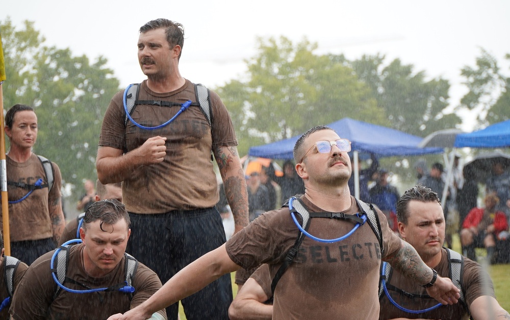 JEB Little Creek-Fort Story CPO Selects compete in cadence and guidon competition