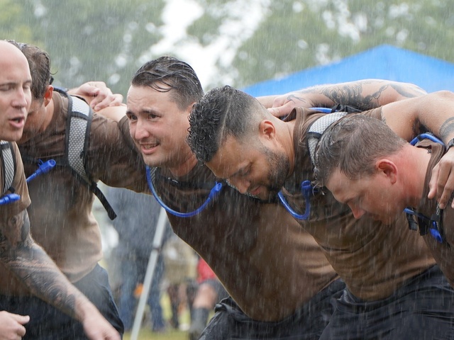 JEB Little Creek-Fort Story CPO Selects compete in cadence and guidon competition
