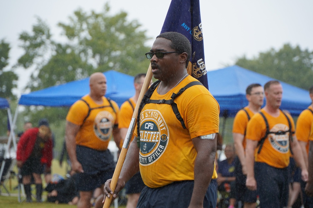 NSA Hampton Roads CPO Selects compete in cadence and guidon competition