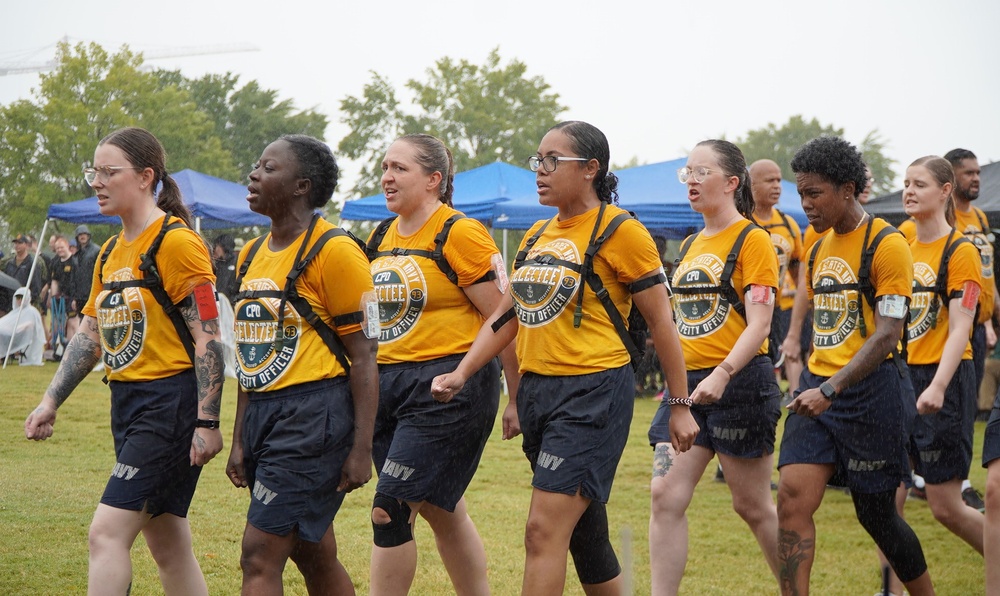 NSA Hampton Roads CPO Selects compete in cadence and guidon competition