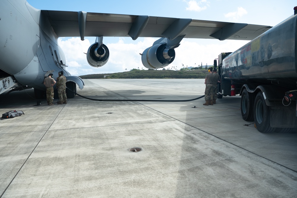 Refueling Hickam's F-22s: A Key Mission for the 62d Airlift Wing in Rainier War 25A