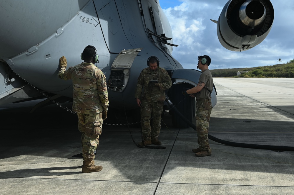 Refueling Hickam's F-22s: A Key Mission for the 62d Airlift Wing in Rainier War 25A