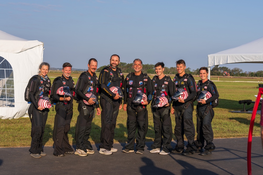 Soldiers from the U.S. Army Parachute Team compete, win gold at skydiving world championships