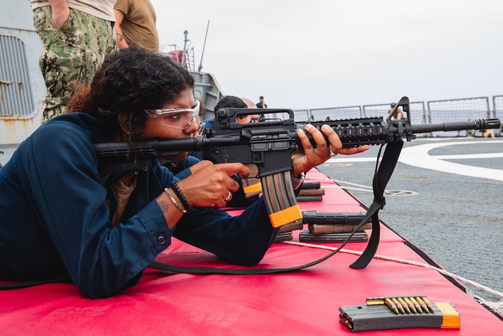 USS John S. McCain Live fire exercise