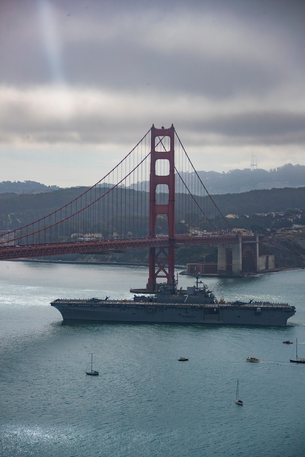 USS Tripoli Participates in the Parade of Ships during SFFW2024