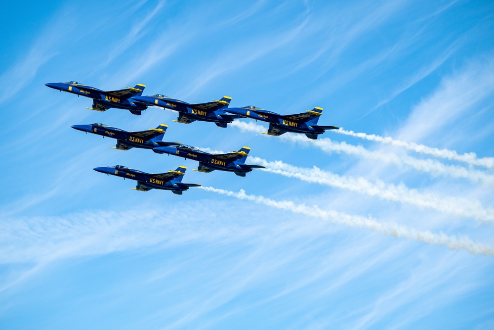 U.S. Navy Blue Angels perform during San Francisco Fleet Week