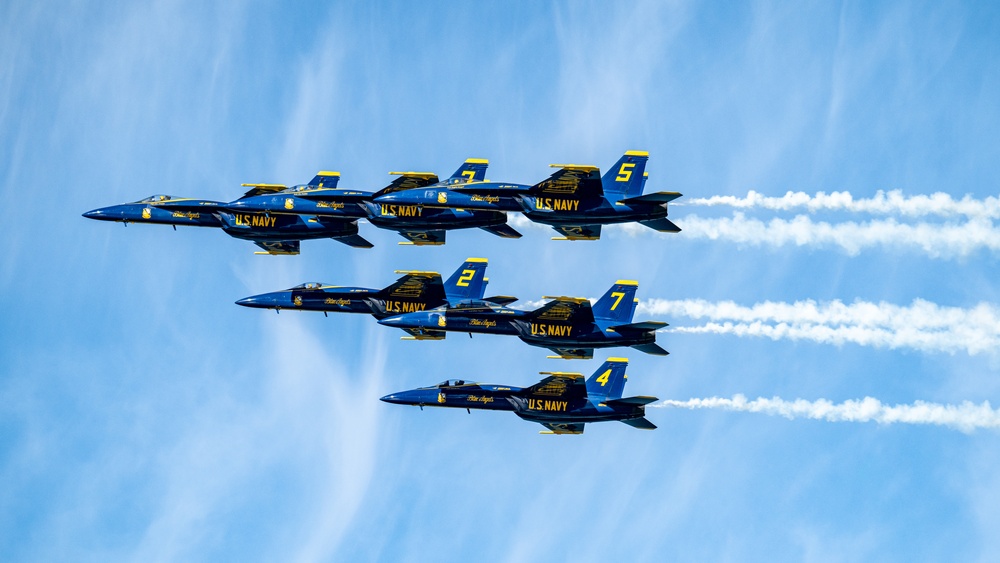 U.S. Navy Blue Angels perform during San Francisco Fleet Week