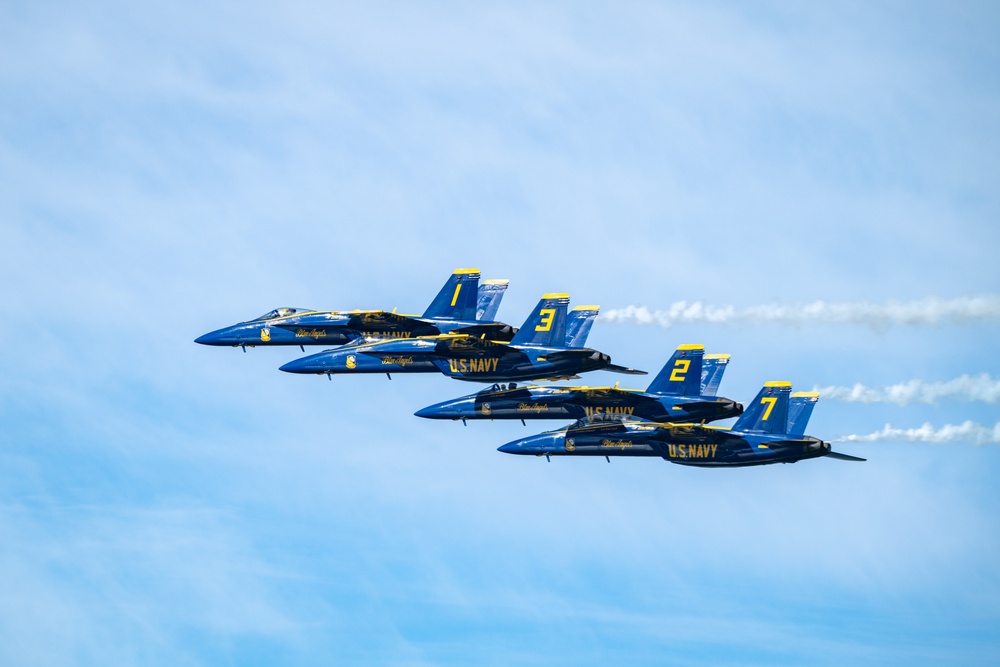 U.S. Navy Blue Angels perform during San Francisco Fleet Week