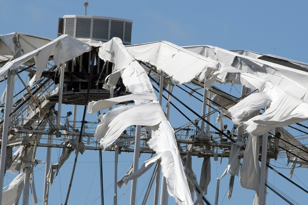 Hurricane Milton tears roof off of Tampa Bay Rays’ Tropicana Field