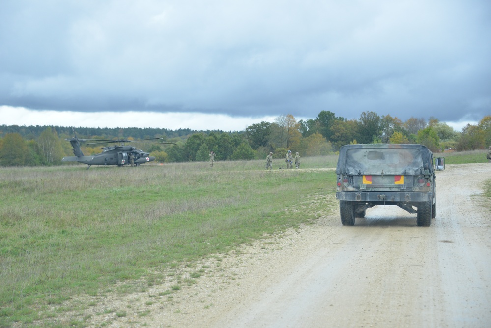 56th SBCT medics train on medical evacuations