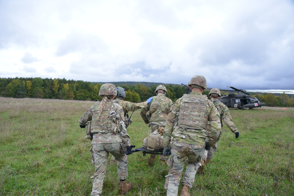 56th SBCT medics train on medical evacuations