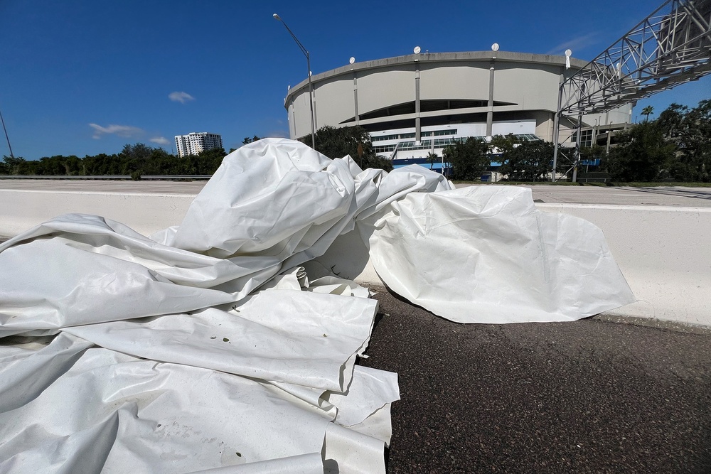 Hurricane Milton tears roof off of Tampa Bay Rays’ Tropicana Field