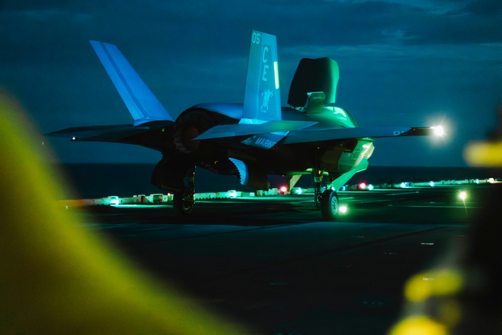 F-35Bs Take Off from USS Boxer