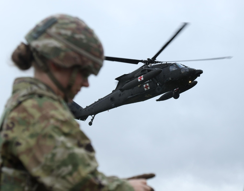 56th SBCT rehearses air medevac