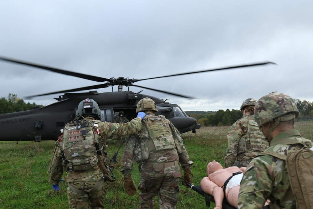 56th SBCT rehearses air medevac