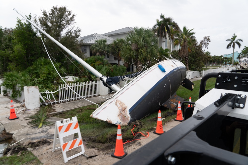 Damage from Hurricane Milton