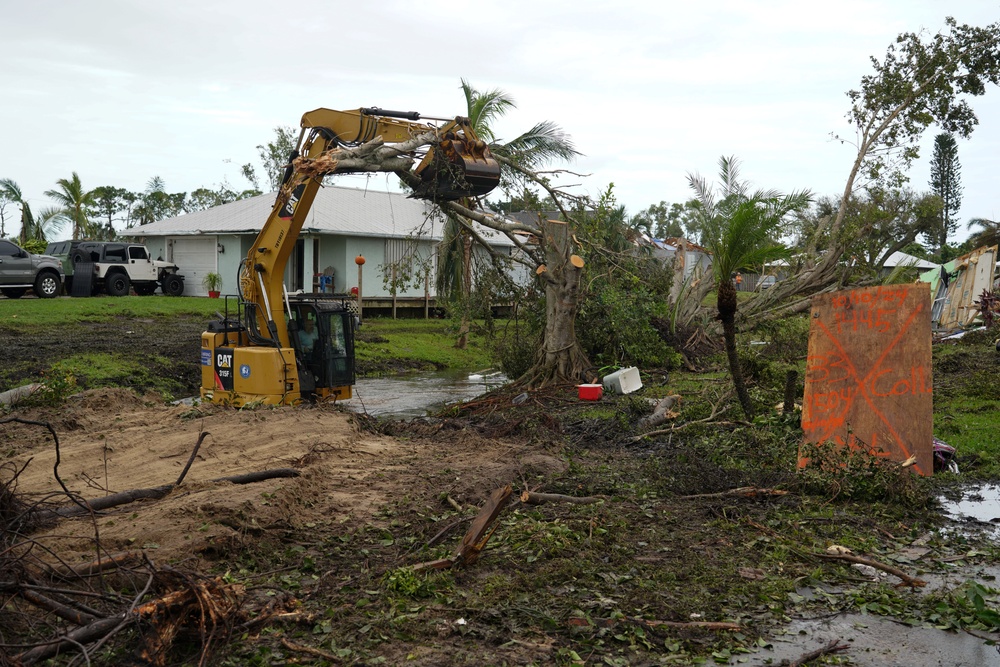 Damage from Hurricane Milton