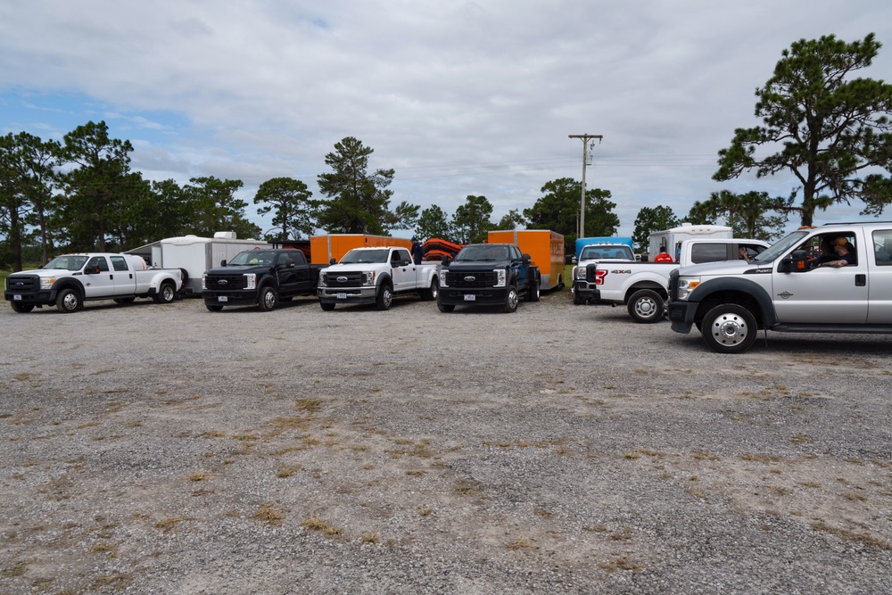 U.S. Coast Guard crews prepare to respond to Hurricane Milton near Tampa, Florida