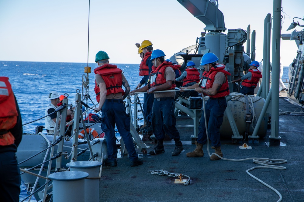 Small Boat Operations aboard the USS Cole