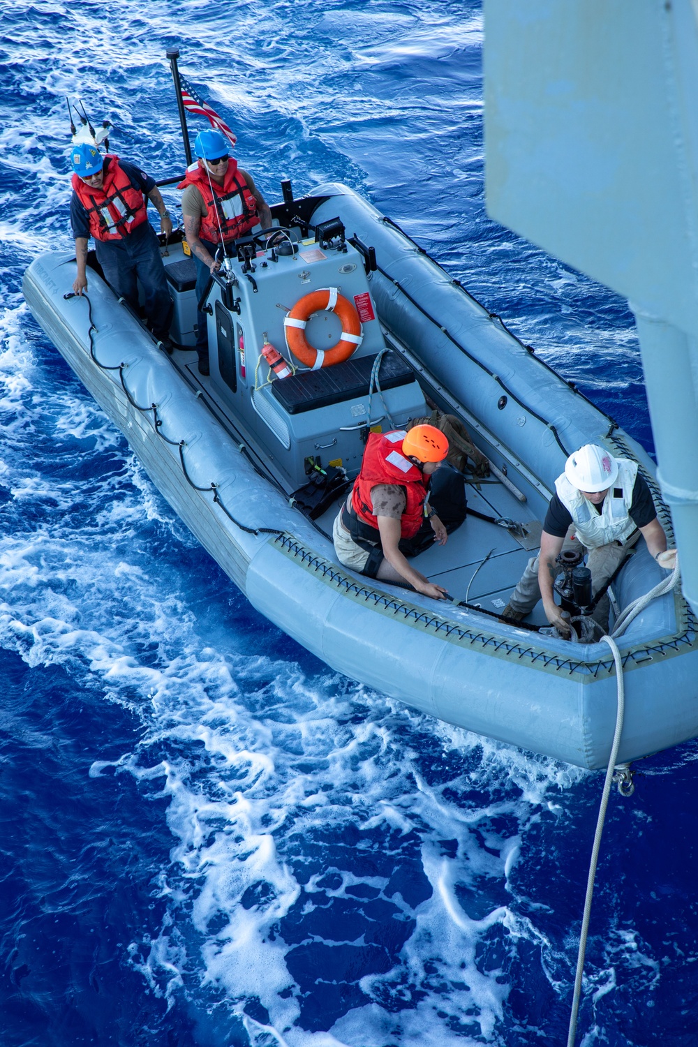 Small Boat Operations aboard the USS Cole