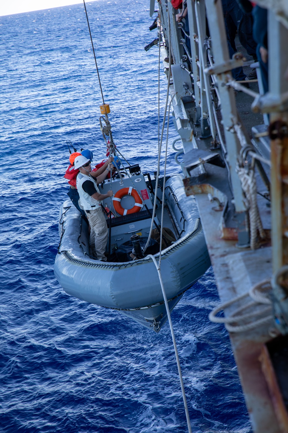 Small Boat Operations aboard the USS Cole