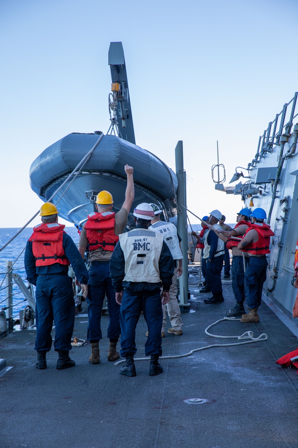 Small Boat Operations aboard the USS Cole