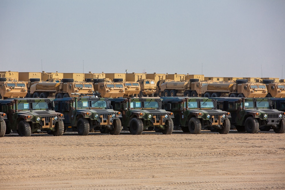 401st AFSB receives 1165 HMWWVs from APS-2