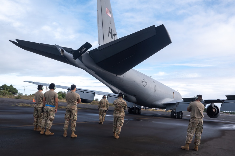 Hawaii ANG Tanker Supports Airlift, Fighter Ops during JPMRC 25-01