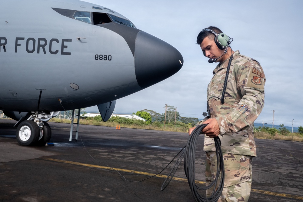 Hawaii ANG Tanker Supports Airlift, Fighter Ops during JPMRC 25-01